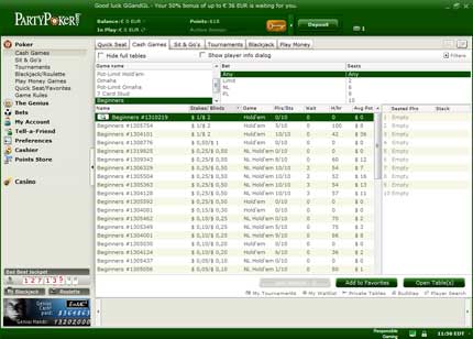 Partypoker Lobby Partypoker Lobby